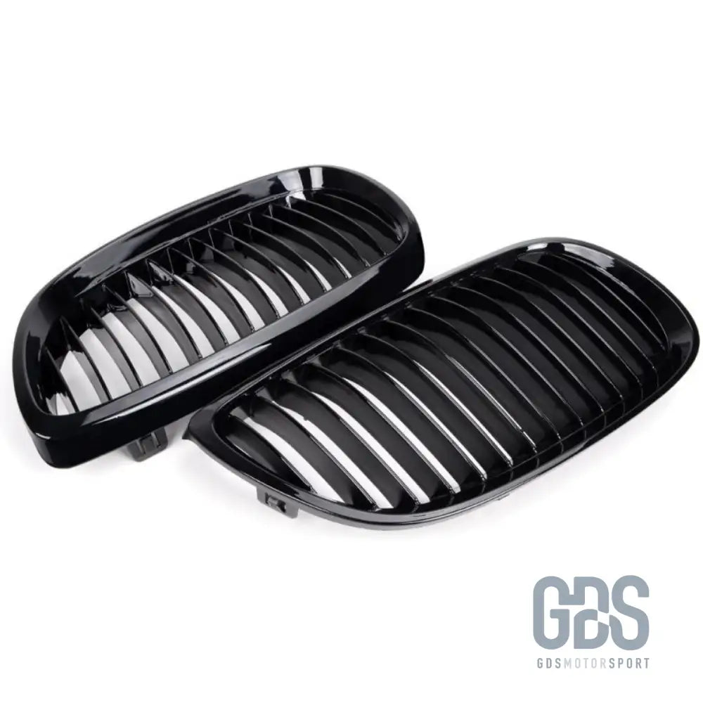 Grilles de calandre lame simple look m performance bmw série 3 e92 e93 phase 1 noir brillant - calandres