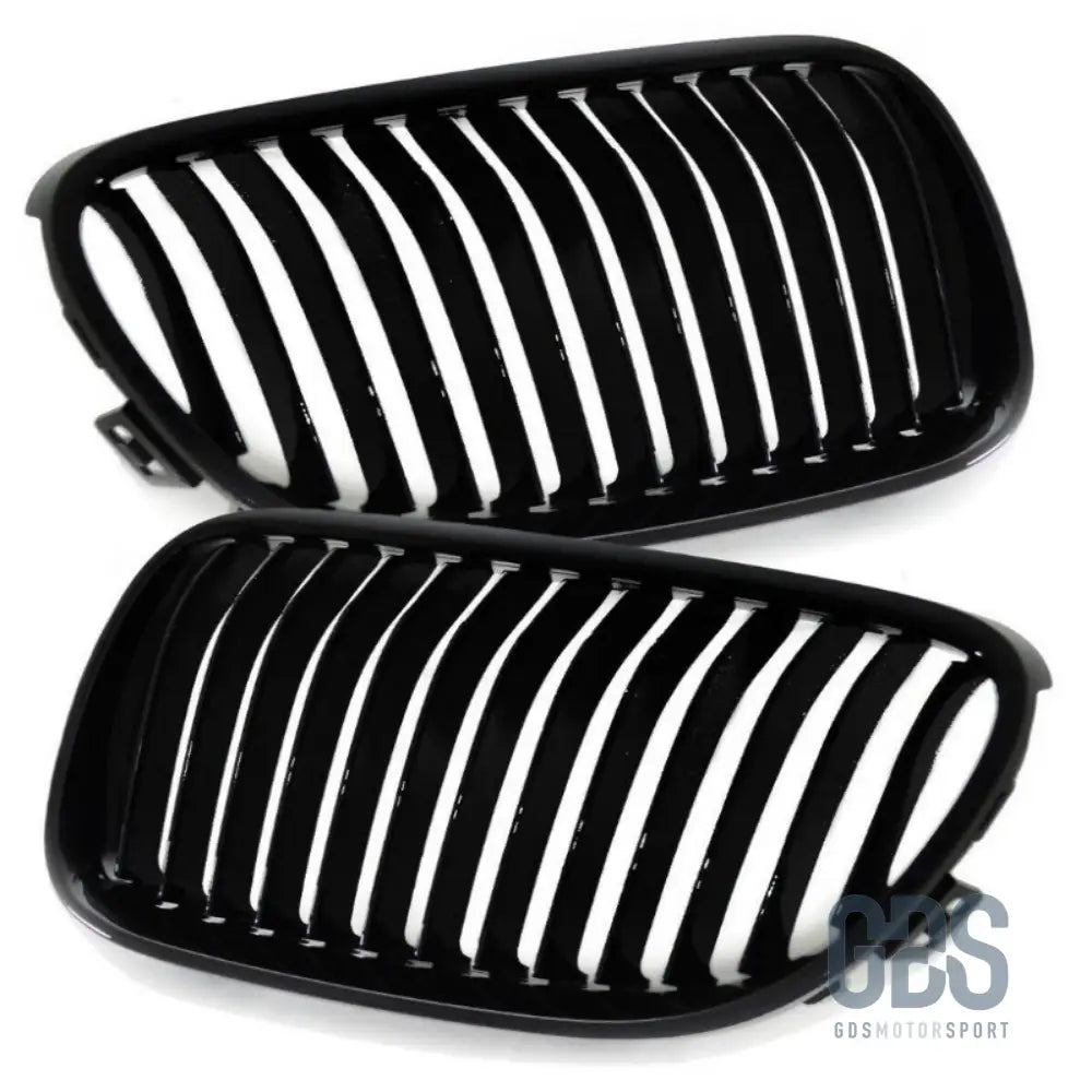 Grilles de calandre lame simple look m performance bmw série 3 e92 e93 phase 1 noir brillant - calandres