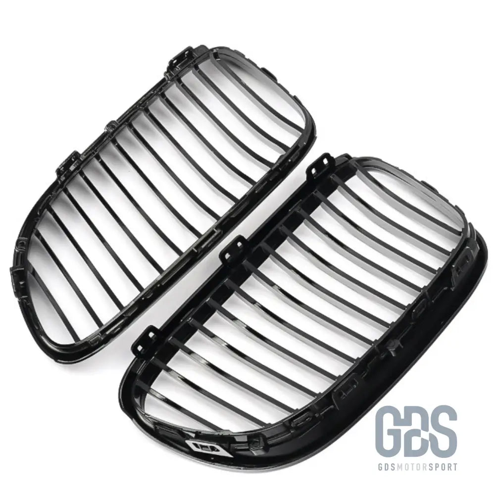 Grilles de calandre lame simple look m performance bmw série 3 e92 e93 phase 2 lci noir brillant - calandres