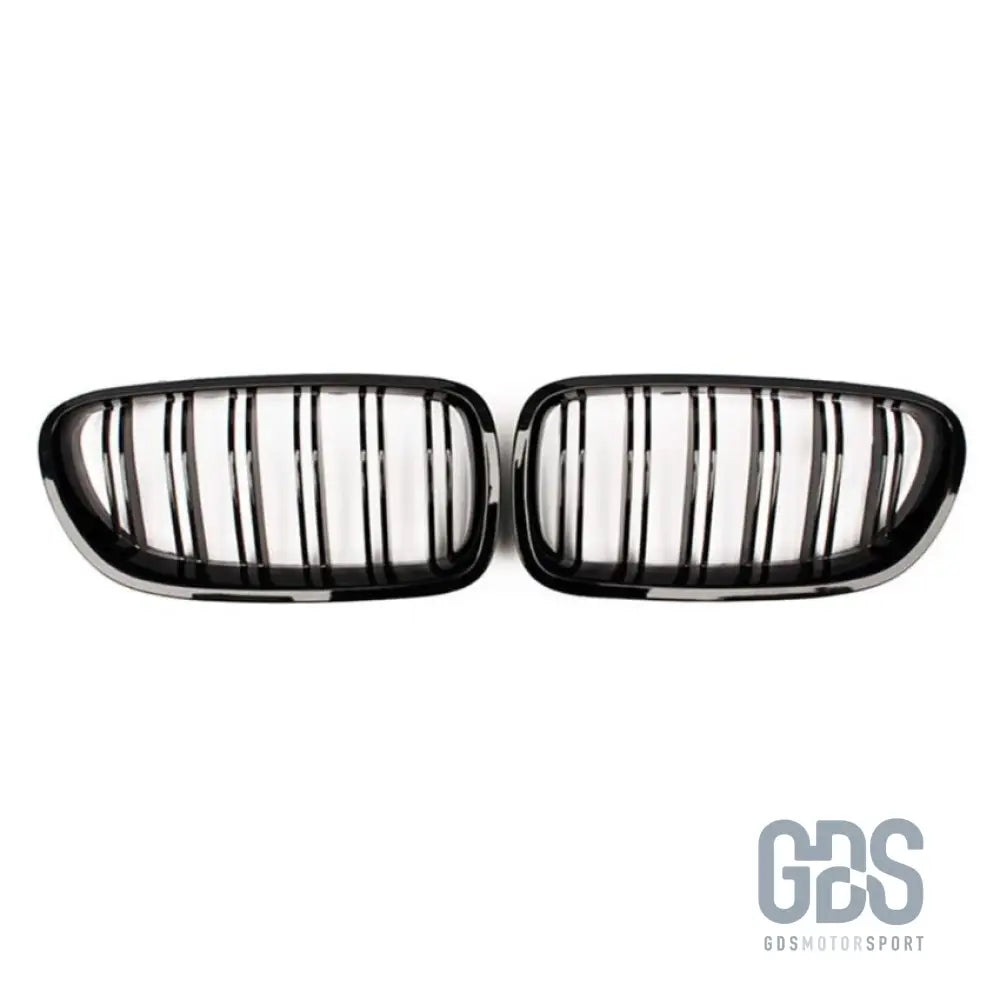 Grilles de calandre look m5 double lame noir brillant pour bmw série 5 f10 & f11 - calandres