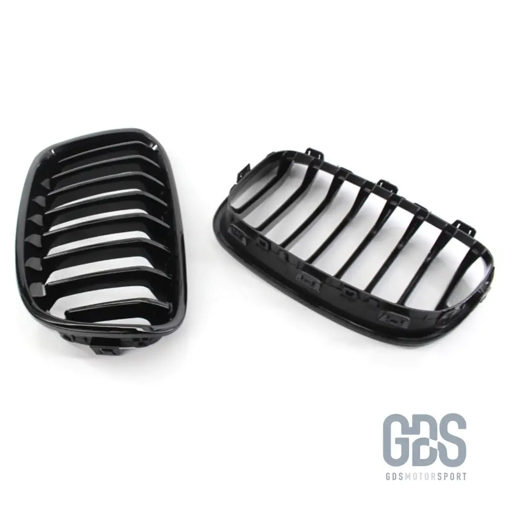 Grilles de calandre noir brillant bmw série 1 f20 f21 phase pre-lci - calandres
