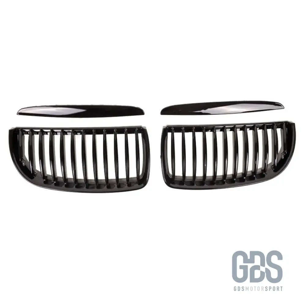 Grilles de calandre noir brillant bmw série 3 e90 e91 phase 1 - calandres