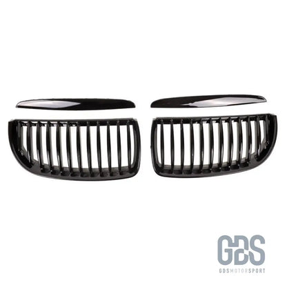 Grilles de calandre noir brillant bmw série 3 e90 e91 phase 1 - calandres