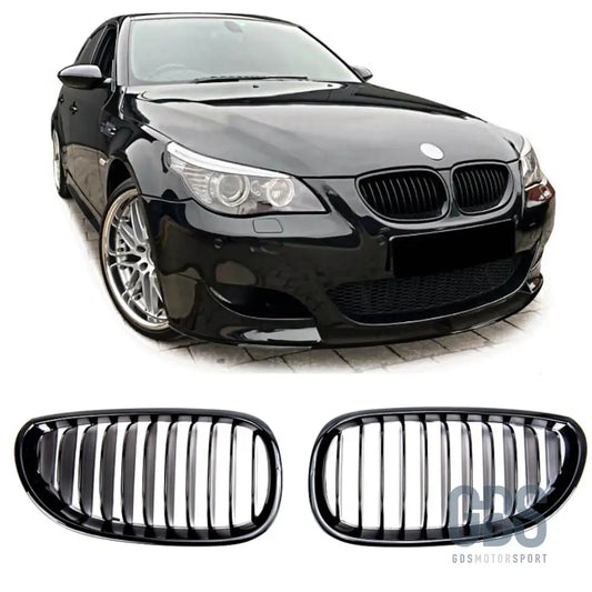 Grilles calandre noir brillant bmw série 5 e60 / e61 - calandres