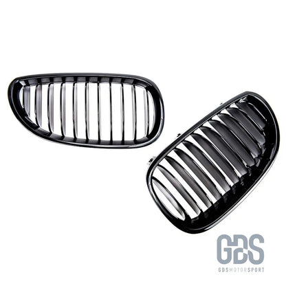 Grilles calandre noir brillant bmw série 5 e60 / e61 - calandres