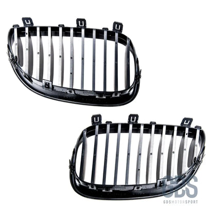 Grilles calandre noir brillant bmw série 5 e60 / e61 - calandres