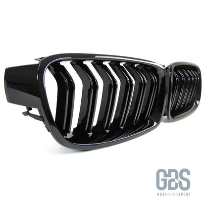 Grilles de calandre noir brillant double lame look m3 bmw f30 f31 - calandres