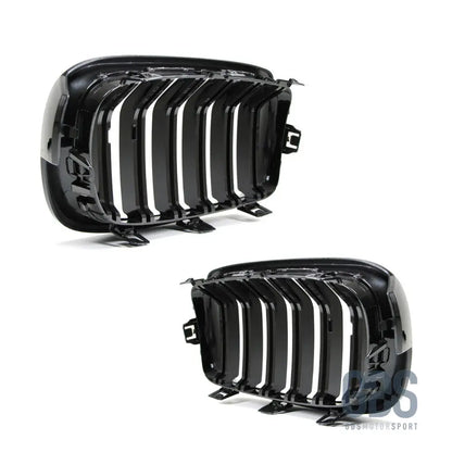 Grilles de calandre noir brillant double lame look m3 bmw f30 f31 - calandres