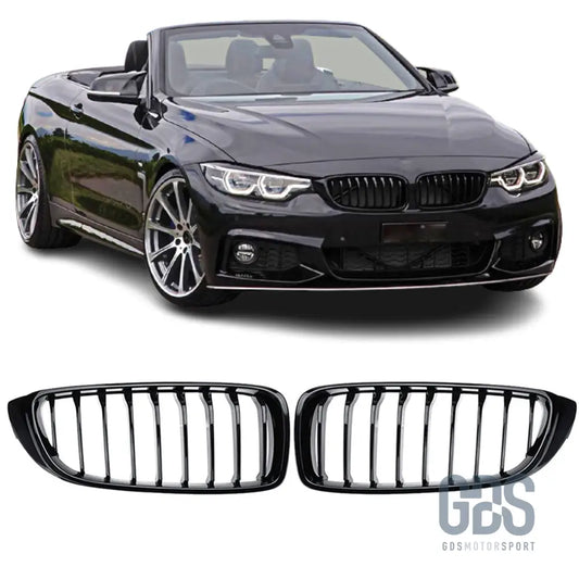 Grilles de calandre noir brillant laqué pour bmw f32 f33 f36 simple lame - calandres