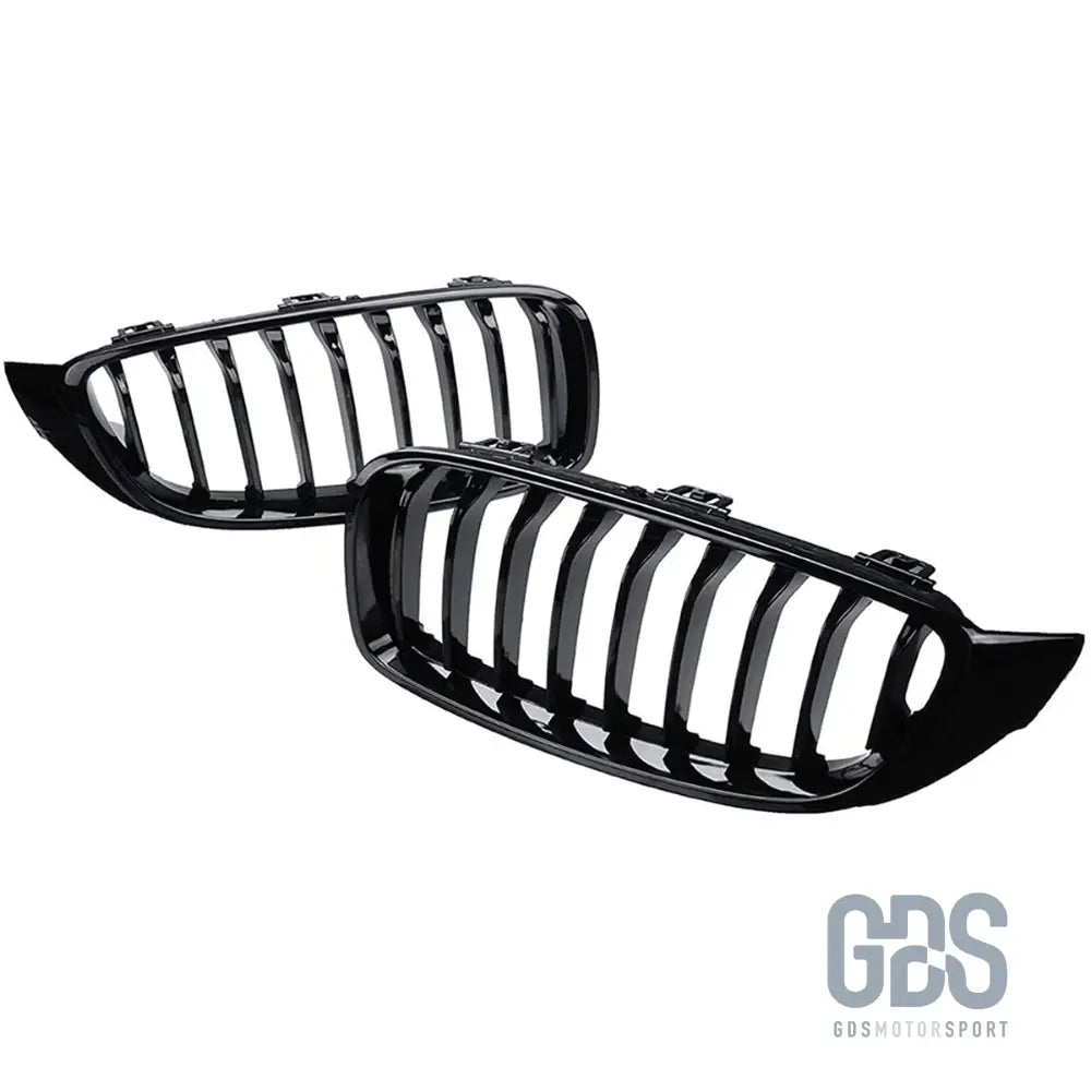 Grilles de calandre noir brillant laqué pour bmw f32 f33 f36 simple lame - calandres