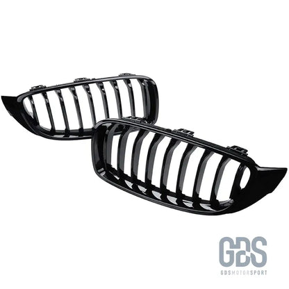 Grilles de calandre noir brillant laqué pour bmw f32 f33 f36 simple lame - calandres