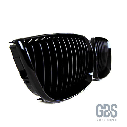 Grilles de calandre noir brillant m performance pour bmw série 1 e81 e82 e87 e88 — phase (2004-2007) - calandres