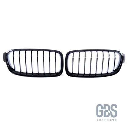 Grilles de calandre noir brillant simple lame bmw f30 f31 - calandres