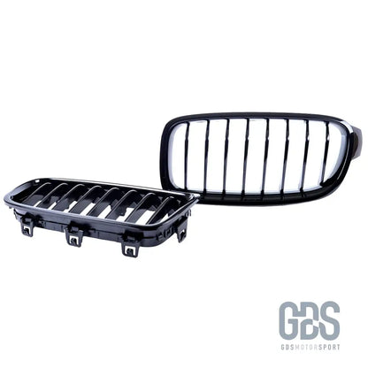 Grilles de calandre noir brillant simple lame bmw f30 f31 - calandres