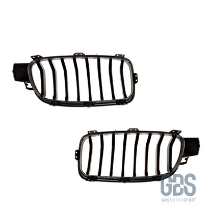 Grilles de calandre noir brillant simple lame bmw f30 f31 - calandres
