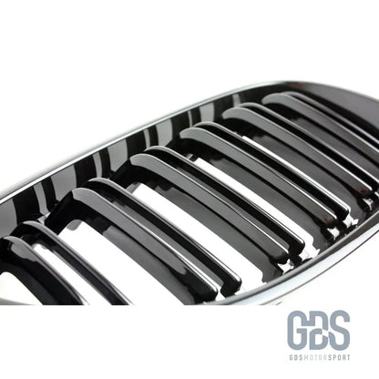 Grilles calandre noir et chrome double lame look m5 bmw série 5 e60 / e61 - calandres