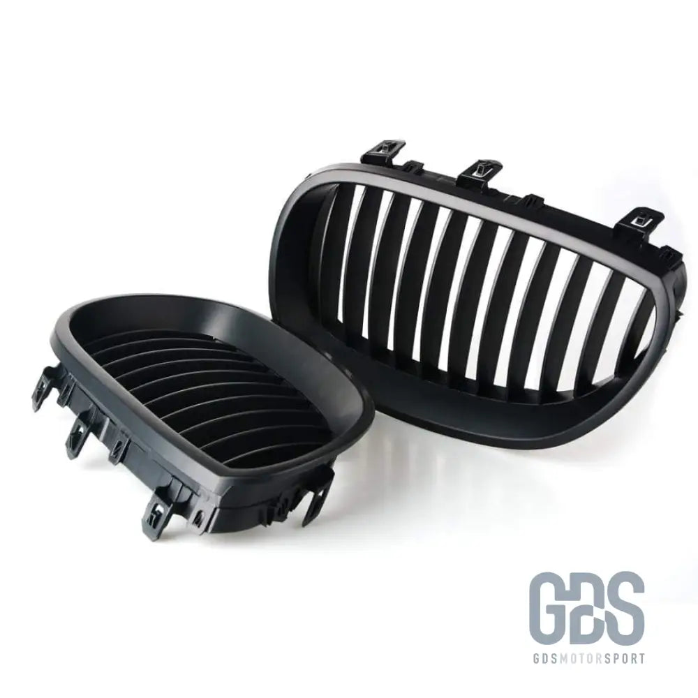 Grilles calandre noir mat bmw série 5 e60 / e61 - calandres