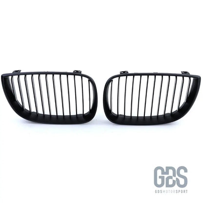Grilles de calandre noir mat slim pour bmw série 1 e81 e82 e87 e88 — phase (2004-2007) - calandres