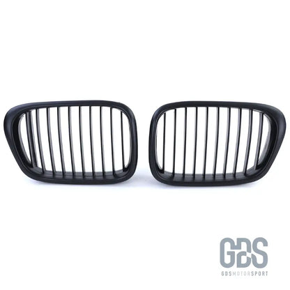 Grilles de calandre noir mate bords larges bmw serie 5 e39 1995 a 2003 - calandres