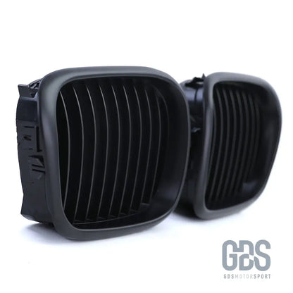 Grilles de calandre noir mate bords larges bmw serie 5 e39 1995 a 2003 - calandres