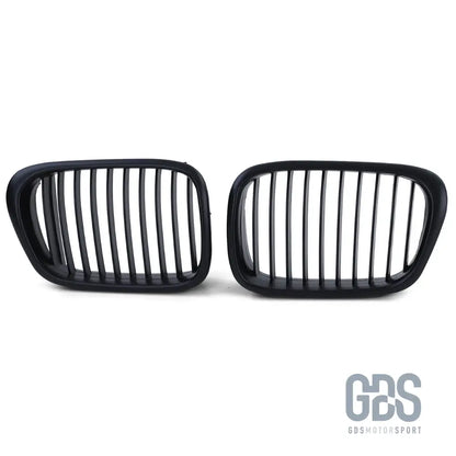 Grilles de calandre noir mate bords larges bmw serie 5 e39 1995 a 2003 - calandres