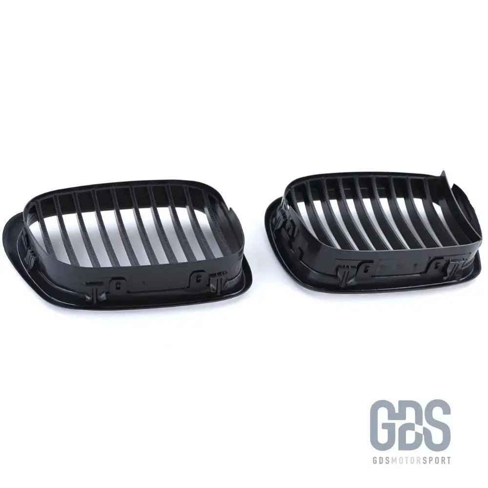 Grilles de calandre noir mate bords larges bmw serie 5 e39 1995 a 2003 - calandres