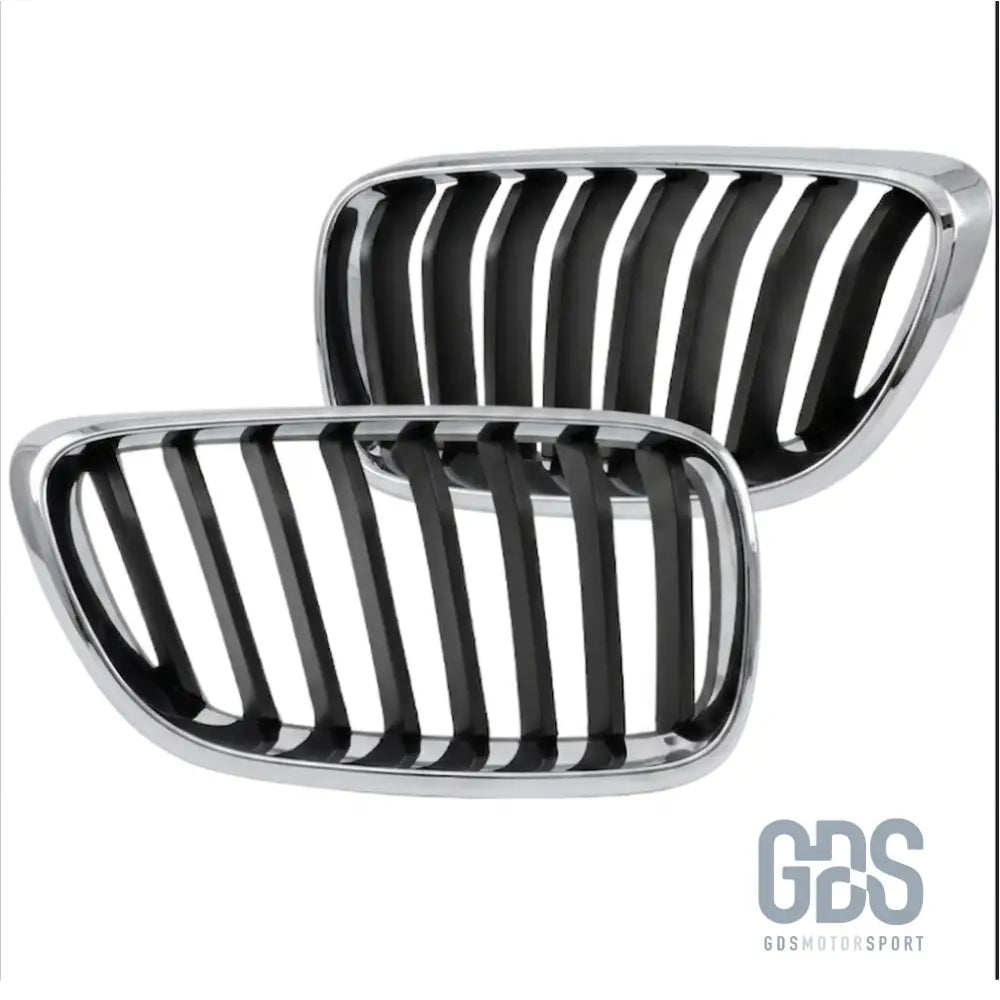 Grilles de calandre simple lame contour chrome pour bmw série 2 f22 f23 - calandres