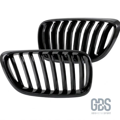 Grilles de calandre simple lame noir brillant pour bmw série 2 f22 f23 - calandres