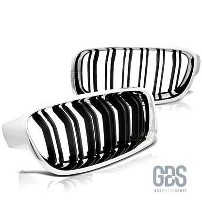 Grilles de calandre type vrai m3 f80 bmw f30 / f31 noir chrome - calandres