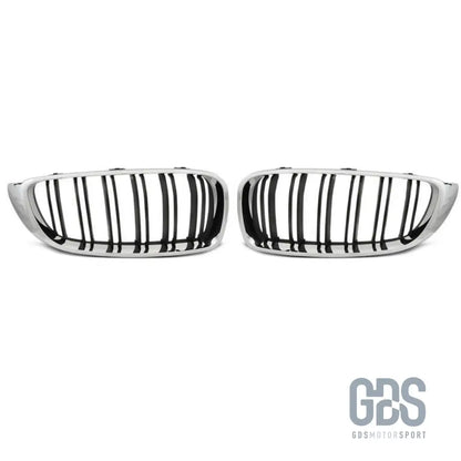 Grilles de calandre type vrai m4 f82 pour bmw f32 f33 f36 noir mat et chrome - calandres