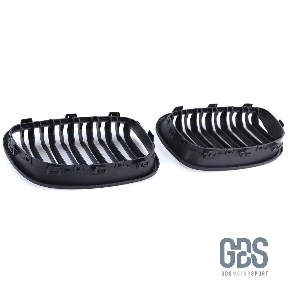 Grilles de calandre Noir Mate double lame BMW série 1 F20 F21 Ph - Calandres - GDS Motorsport