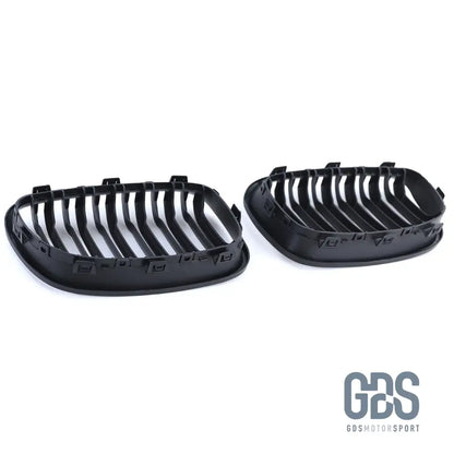 Grilles de calandre Noir Mate double lame BMW série 1 F20 F21 Ph - Calandres - GDS Motorsport