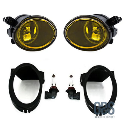 Paire phares antibrouillard BMW E46 Pack M2 / M3 - Jaune Retro - PHARES FEUX - GDS Motorsport