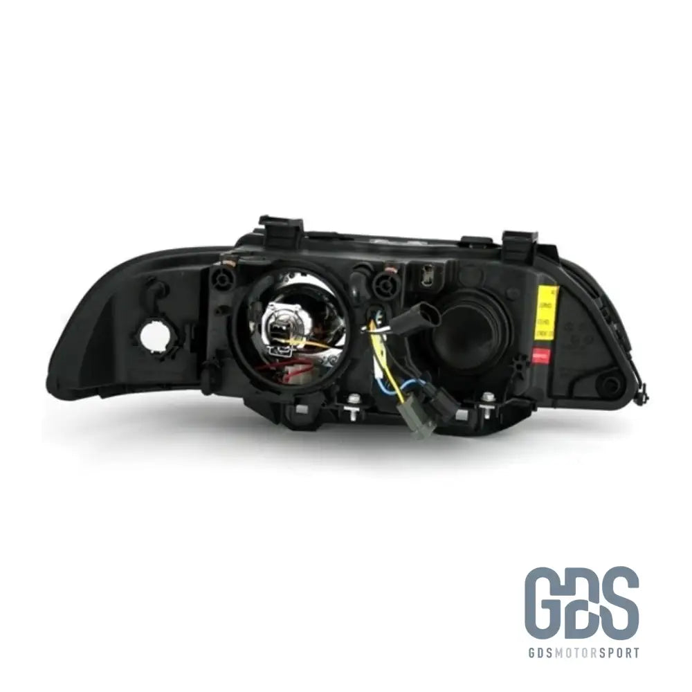Phares Angel Eyes LED BLANC BMW Série 5 E39 Phase 1 Halogène H7/ H7 - PHARES FEUX - GDS Motorsport