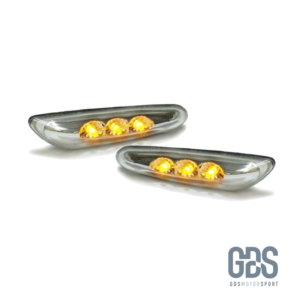 2 répétiteurs de clignotants a LED pour BMW E46 E60 E61 X3 E83 - PHARES FEUX - GDS Motorsport
