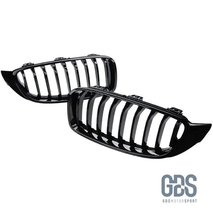 2 Grilles de calandre Noir Brillant Laqué BMW F32/ F33/ F36 - calandres - GDS Motorsport