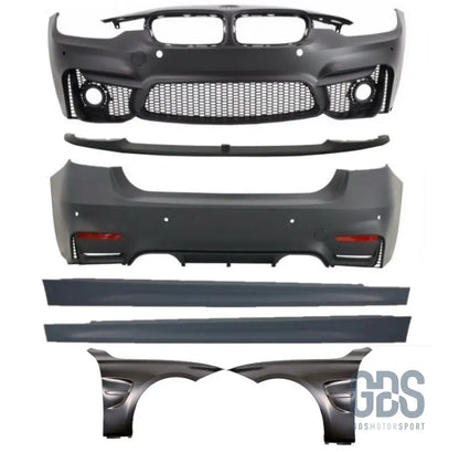 Kit complet look m3 evo f80 — bmw série 3 f30 berline phase 1 & 2 lci (2012-2019) - kit carrosserie