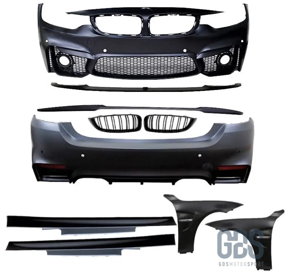 Kit complet look m4 f82 — bmw série 4 f32 coupé / f33 cabriolet phase 1 & 2 lci (2013-2020) - kit carrosserie