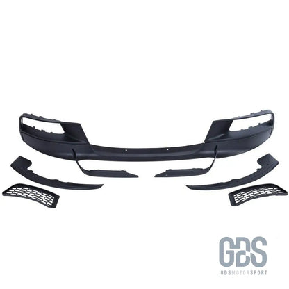 Lame m performance evo pour pare-choc avant pack bmw série 1 f20 f21 phase noir mat