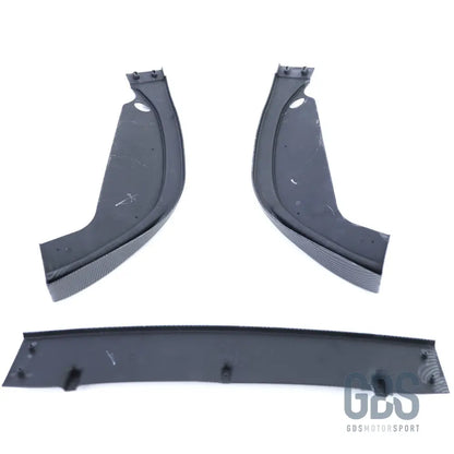 Lame m performance look carbone 3d pour pare-choc avant m2 bmw série 3 e46