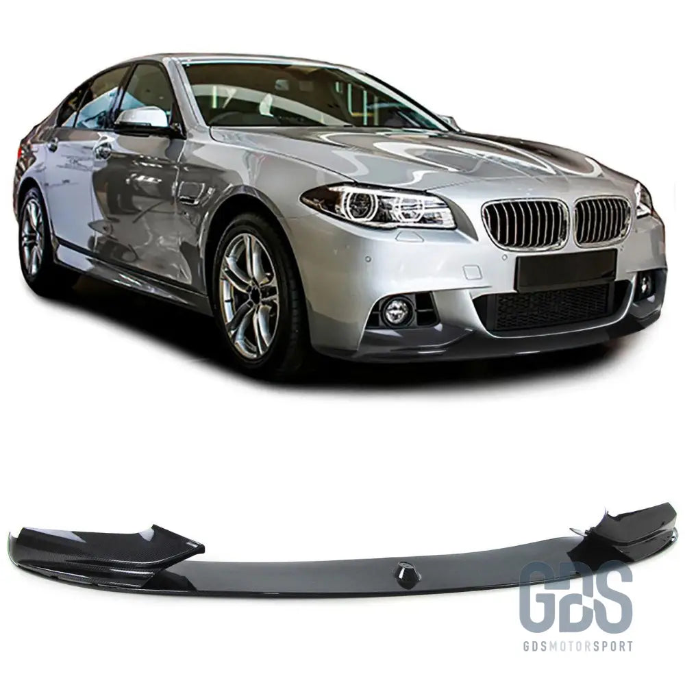 Lame m performance look carbone pour pare-choc avant bmw f10 & f11 pack (2010-2017)