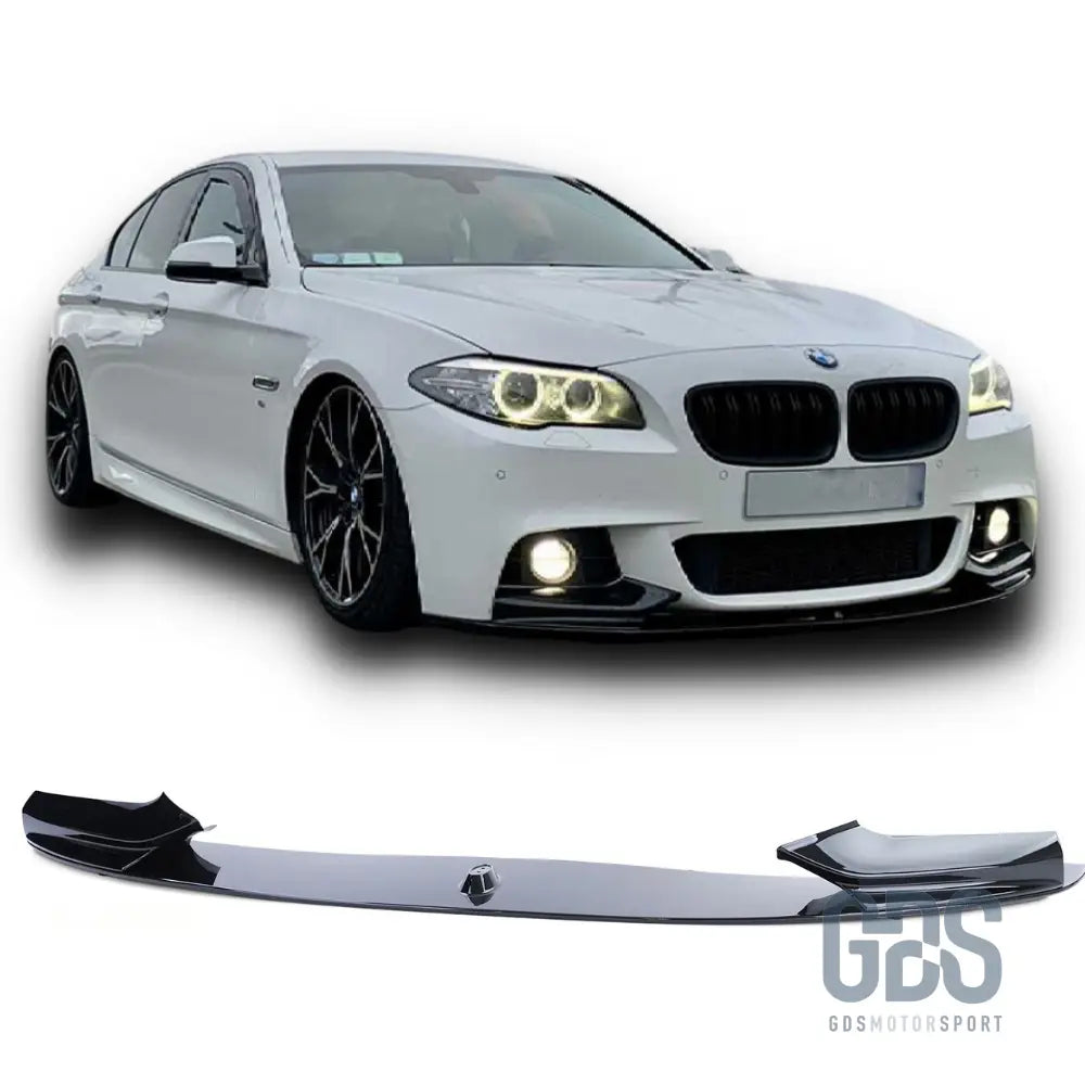 Lame m performance noir brillant pour pare-choc avant bmw f10 & f11 pack (2010-2017)