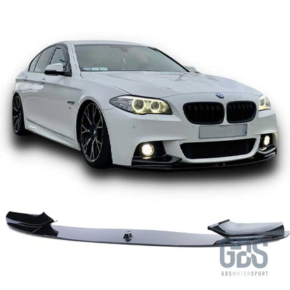 Lame m performance noir brillant pour pare-choc avant bmw f10 & f11 pack (2010-2017)
