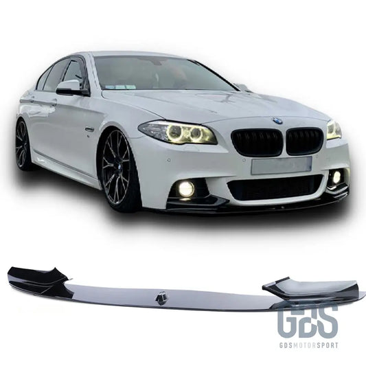 Lame m performance noir brillant pour pare-choc avant bmw f10 & f11 pack (2010-2017)