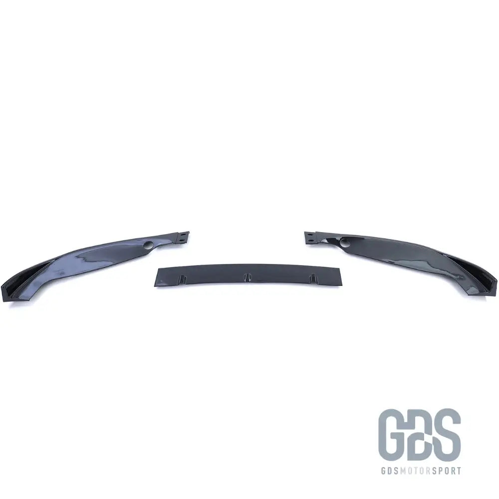 Lame m performance noir brillant pour pare-choc avant look m2 bmw série 3 e46