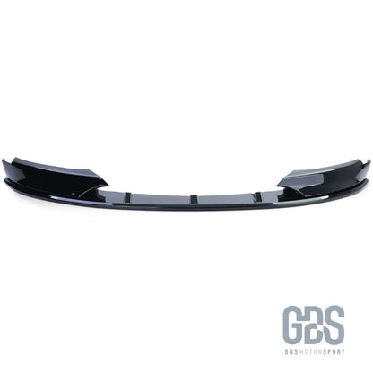 Lame avant m performance noir brillant pour pare-choc pack phase 2 — bmw série 1 e82 e88 e87 e81