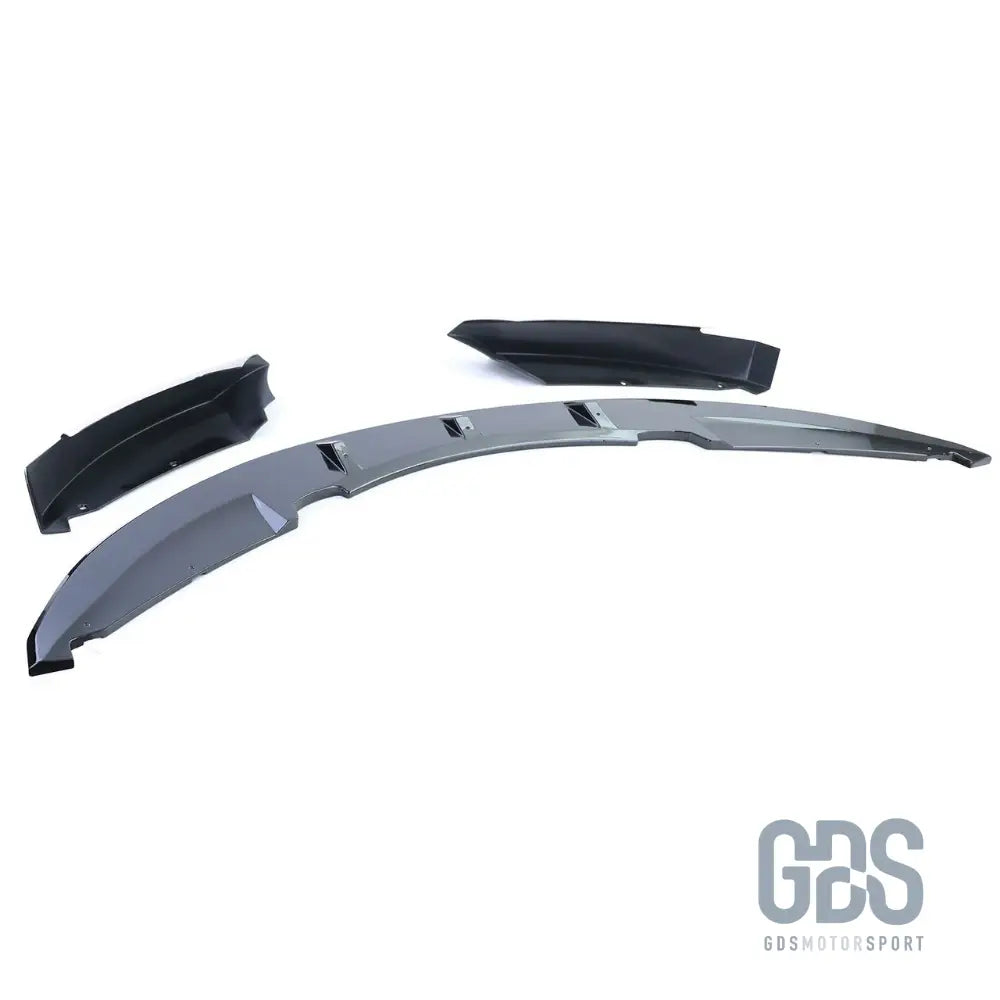 Lame avant m performance noir brillant pour pare-choc pack phase 2 — bmw série 1 e82 e88 e87 e81