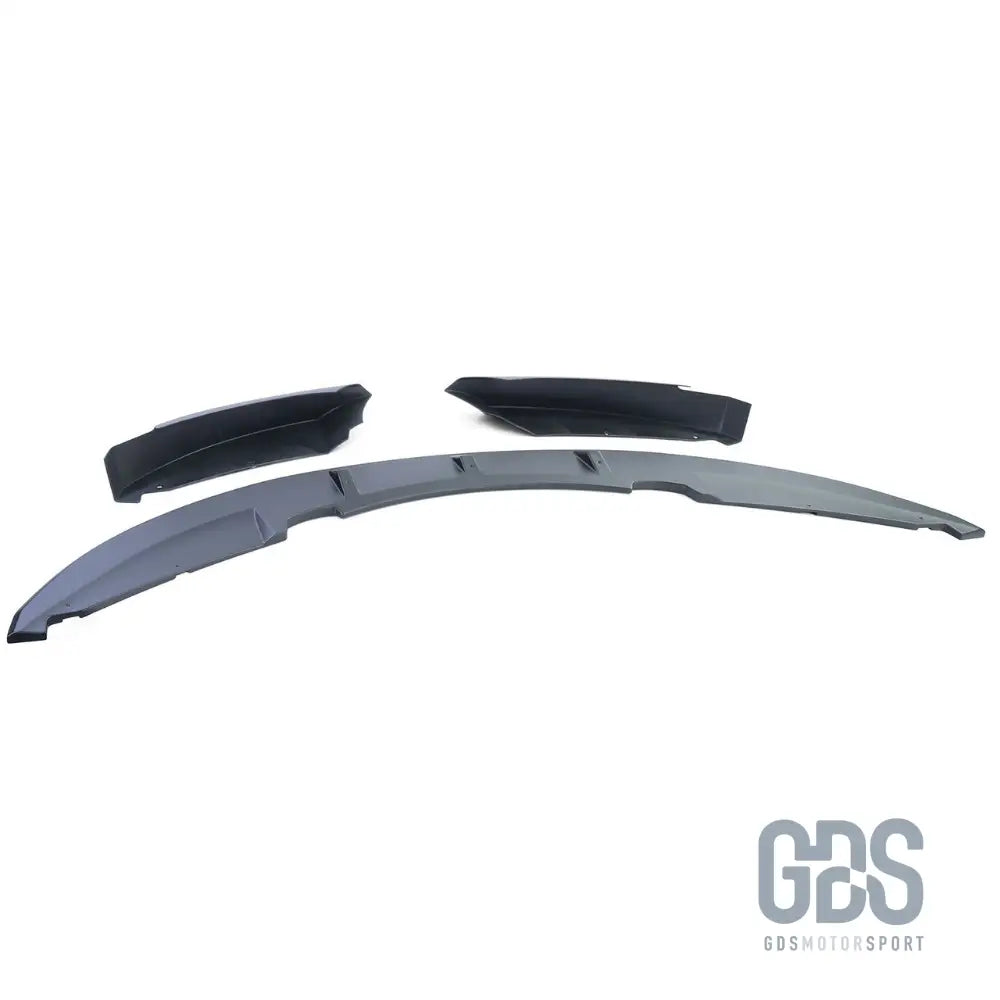 Lame avant m performance noir mat pour pare-choc pack phase 2 — bmw série 1 e82 e88 e87 e81