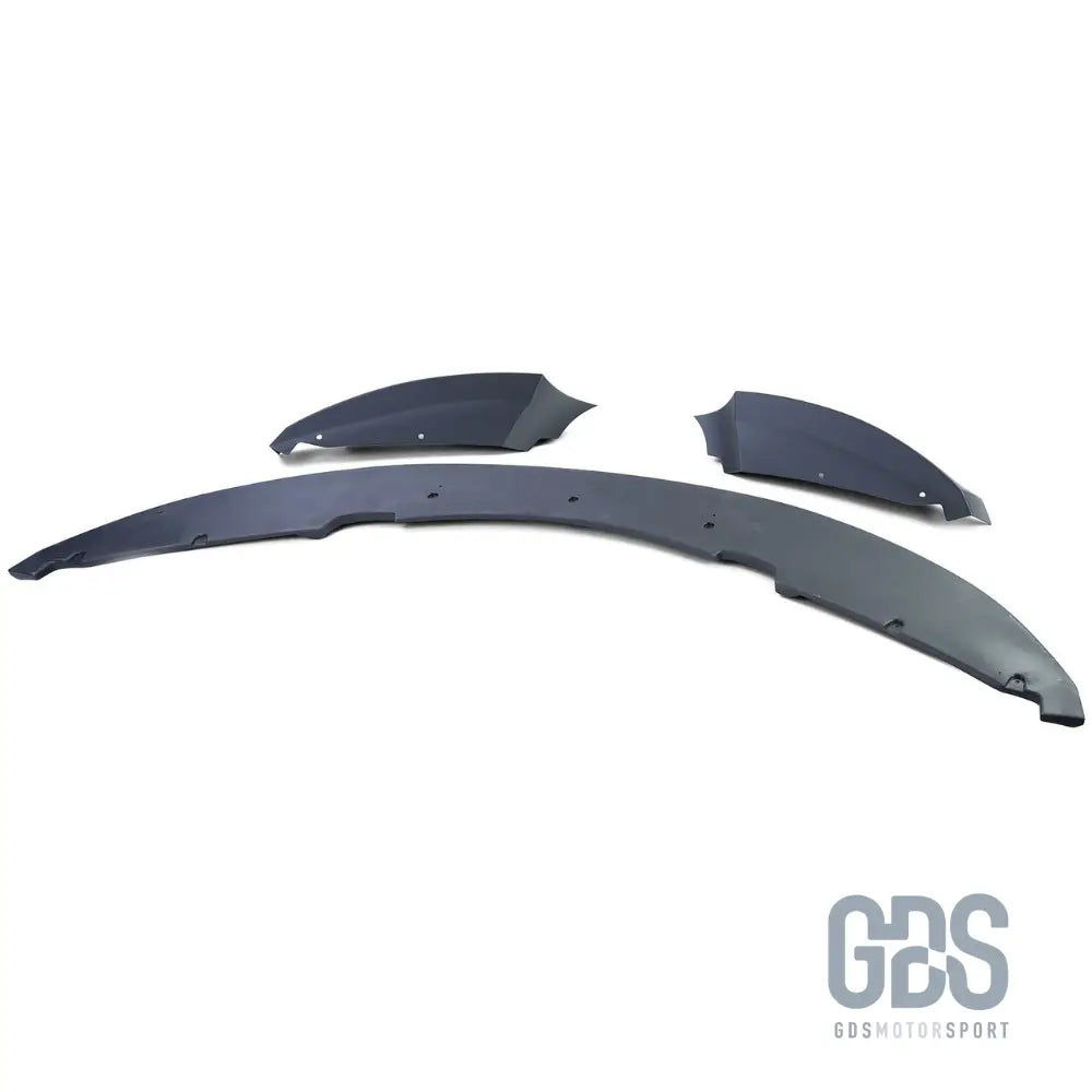 Lame avant m performance noir mat pour pare-choc pack phase 2 — bmw série 1 e82 e88 e87 e81