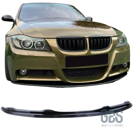 Lame m performance pare-choc avant bmw série 3 e90/e91 pack phase 1 noir brillant